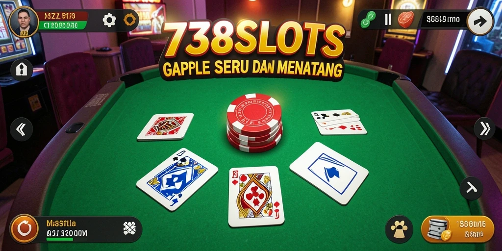 Tampilan menarik dari permainan Gaple di 738SLOTS.