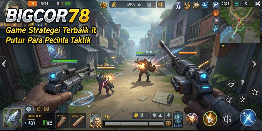 Tampilan gameplay yang menegangkan dan penuh strategi di BIGCOR78.