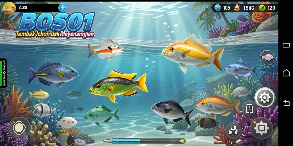 Screenshot gameplay Tembak Ikan yang seru dan menantang.