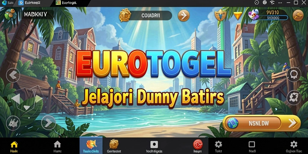 Screenshot gameplay EUROTOGEL menampilkan petualangan seru di dunia yang luas.
