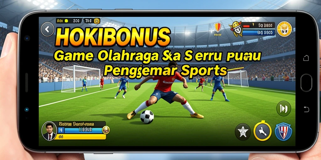 Gameplay seru dalam HOKIBONUS menampilkan aksi olahraga yang intens.
