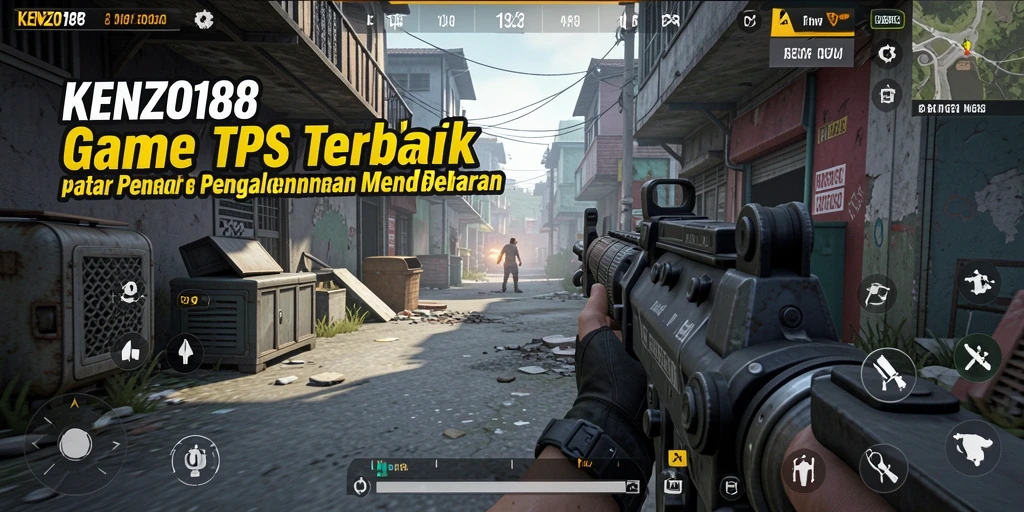 Gameplay menegangkan dalam KENZO188 dengan aksi tembak-tembakan.