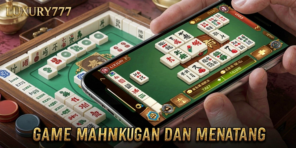 Tampilan gameplay Mahjong yang seru di LUXURY777.