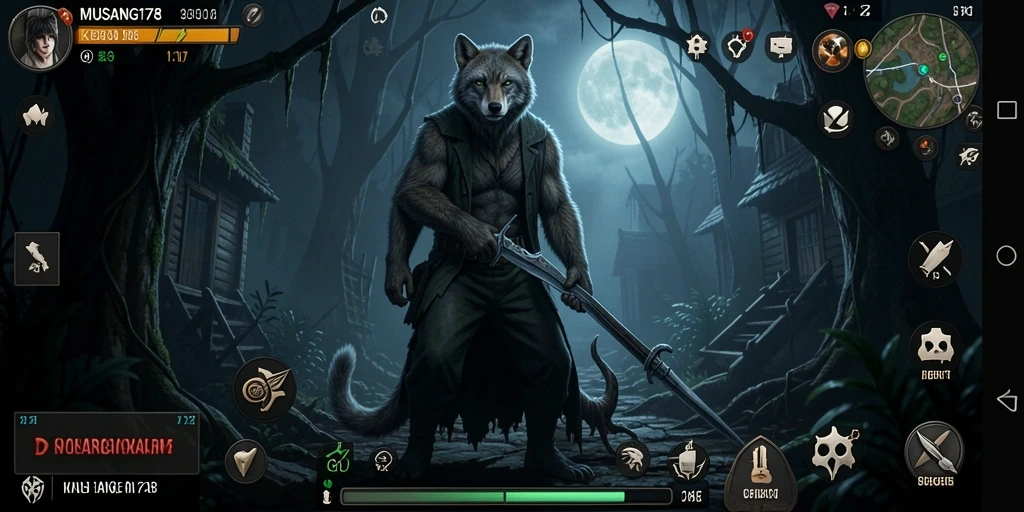 Tampilan gameplay yang menegangkan dan mencekam di MUSANG178.