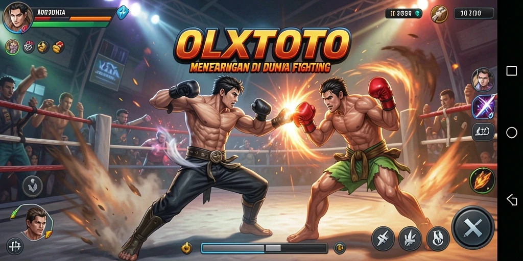 Screenshot gameplay menampilkan pertarungan seru di OLXTOTO.