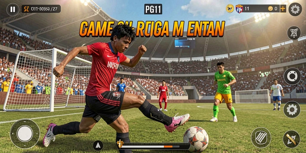 Gameplay PG11 yang menarik dengan aksi olahraga yang seru.