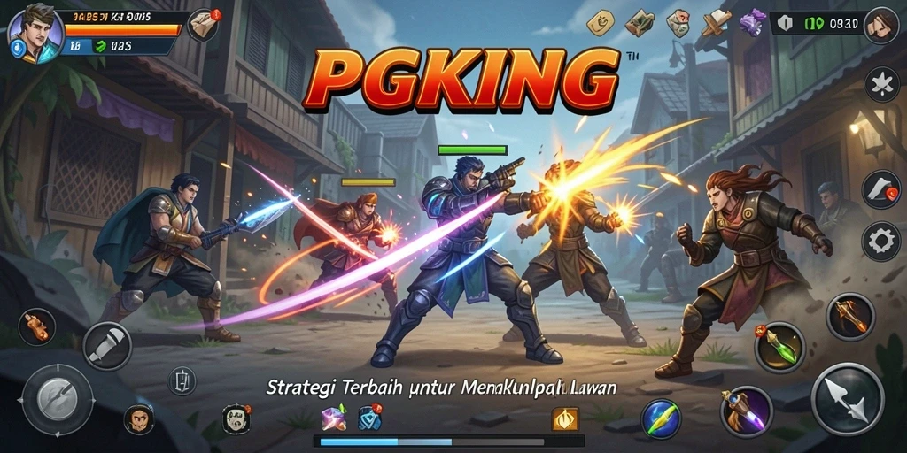 Screenshot PGKING menampilkan aksi strategis dalam gameplay yang mendebarkan.