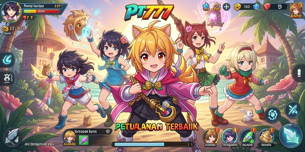 Gameplay PT777 yang memukau dengan karakter anime yang menarik.