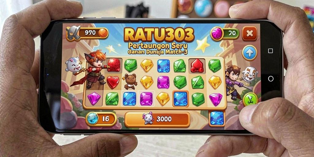 Tampilan gameplay seru dari <strong>RATU303</strong> dengan simbol menarik.
