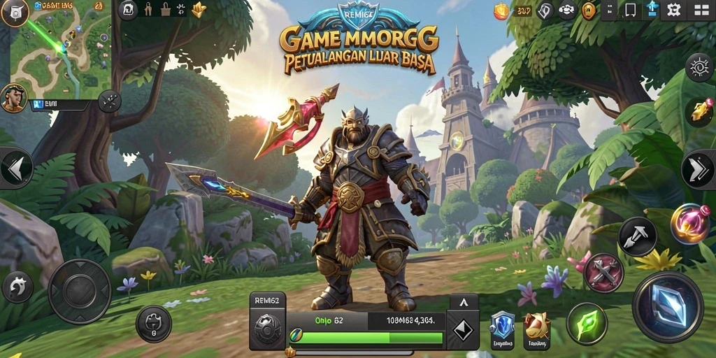 Tampilan gameplay REMI62 yang seru dan mendebarkan di dunia MMORPG.