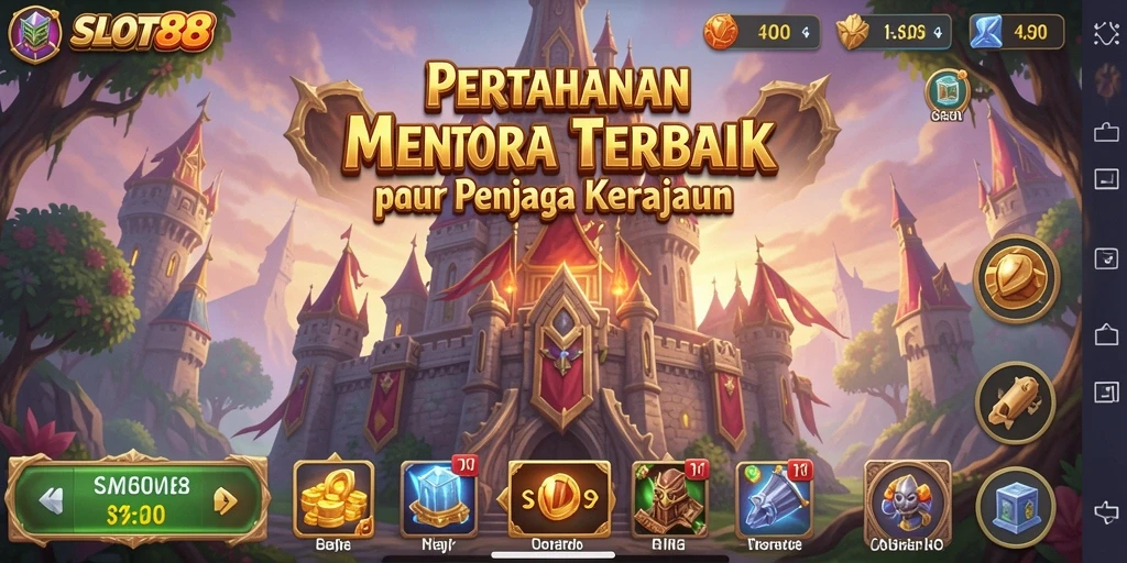 Menampilkan momen mendebarkan dari gameplay Tower Defense yang intens.
