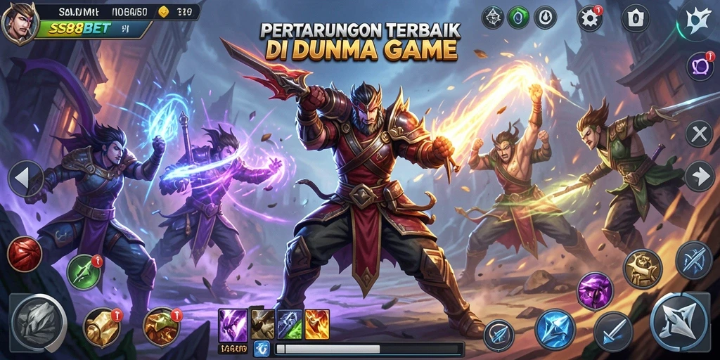 Tampilan aksi pertarungan menegangkan dalam SS88BET.