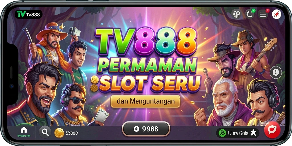 Tampilan gameplay menarik dari slot TV888 dengan berbagai tema.