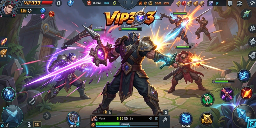 Tangkapan layar dari gameplay intens dalam <strong>VIP333</strong>, menampilkan pertarungan tim yang mendebarkan.