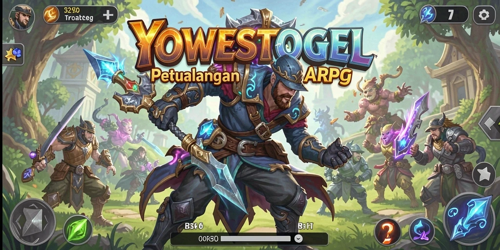 Tampilan aksi seru dalam gameplay YOWESTOGEL yang menantang.
