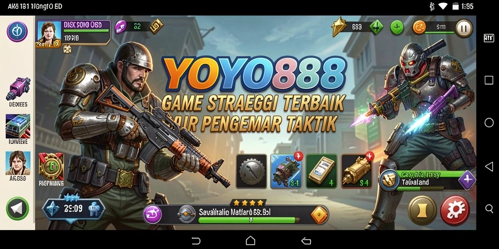 Tampilan seru gameplay strategi di YOYO88.